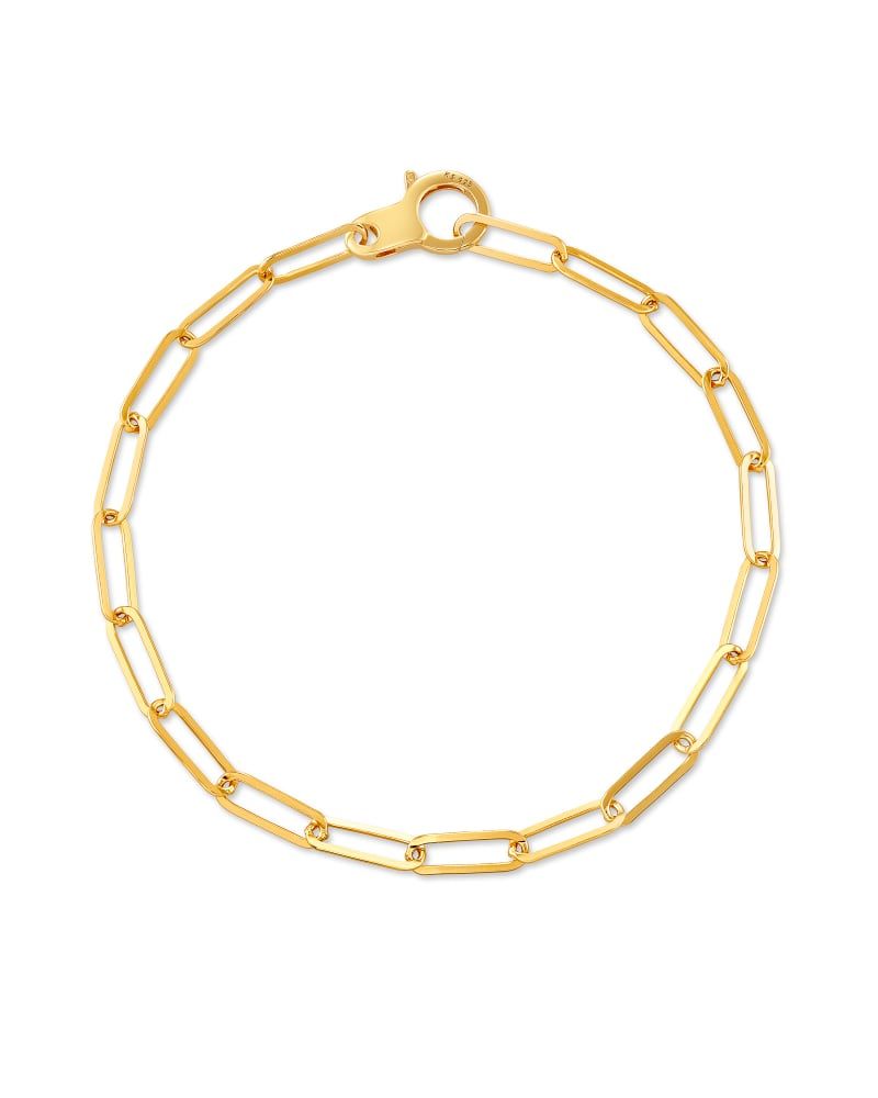 Kendra Scott Large Paperclip Chain Bracelet in 18k Gold Vermeil
